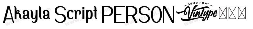 Akayla Script PERSON字体转换
